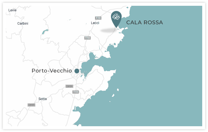 Map Villa ou Suite à Cala Rossa Bay Resort